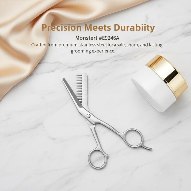 Gunting Alis Baja Tahan Karat  - Men'S Grooming Eyebrow Trimming ulasan dan harga